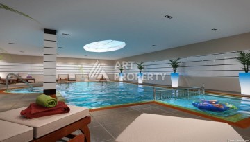 Просторная квартира 1+1 с видом на море и горы в Махмутларе, 75 м² - Ракурс 37