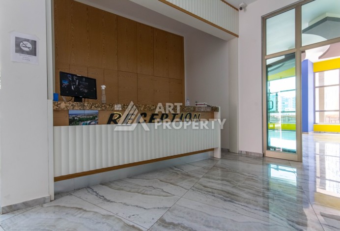 Просторная квартира 1+1 с видом на море и горы в Махмутларе, 75 м² - Ракурс 39