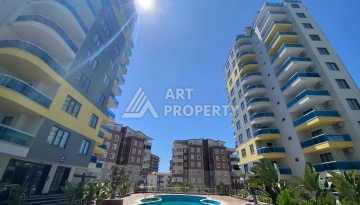 Большая квартира 1+1 с видом на море, 80 кв.м. Махмутлар, Алания - Ракурс 2