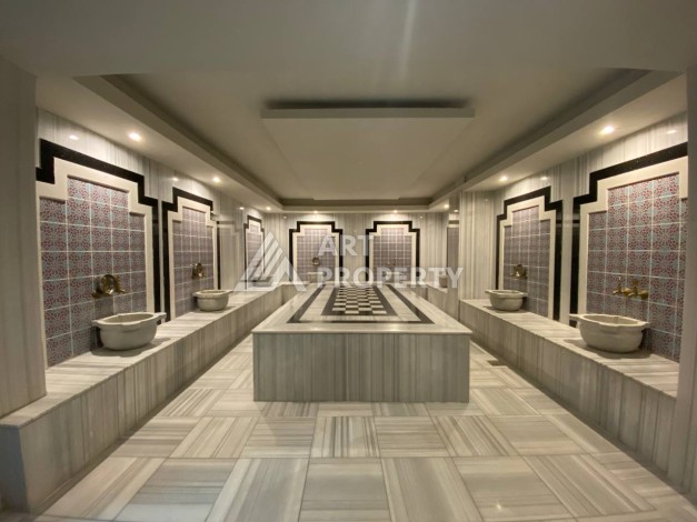 Большая квартира 1+1 с видом на море, 80 кв.м. Махмутлар, Алания - Ракурс 2