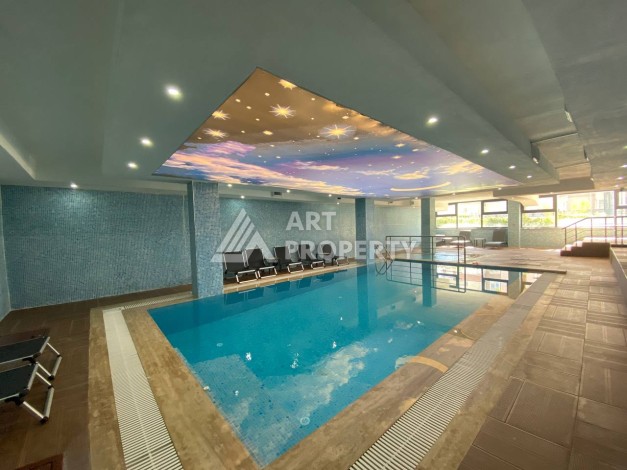 Большая квартира 1+1 с видом на море, 80 кв.м. Махмутлар, Алания - Ракурс 3