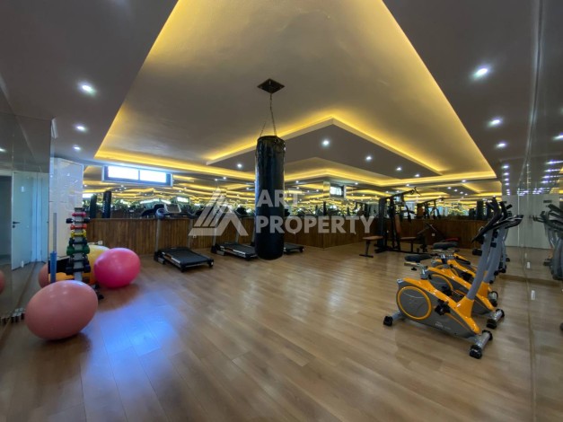 Большая квартира 1+1 с видом на море, 80 кв.м. Махмутлар, Алания - Ракурс 7