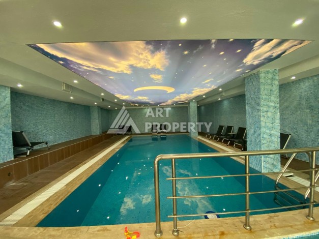 Большая квартира 1+1 с видом на море, 80 кв.м. Махмутлар, Алания - Ракурс 9