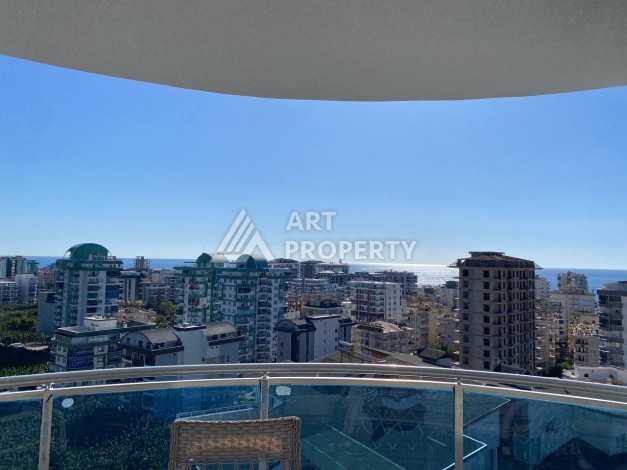 Большая квартира 1+1 с видом на море, 80 кв.м. Махмутлар, Алания - Ракурс 12