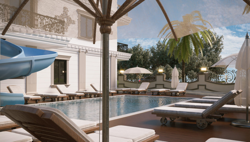 Новый строящийся комплекс с собственной инфраструктурой в элитном районе Каргыджак, 48 – 58 м2 - Ракурс 3