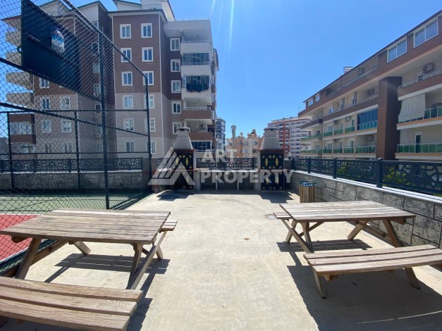 Большая квартира 1+1 с видом на море, 80 кв.м. Махмутлар, Алания - Ракурс 17