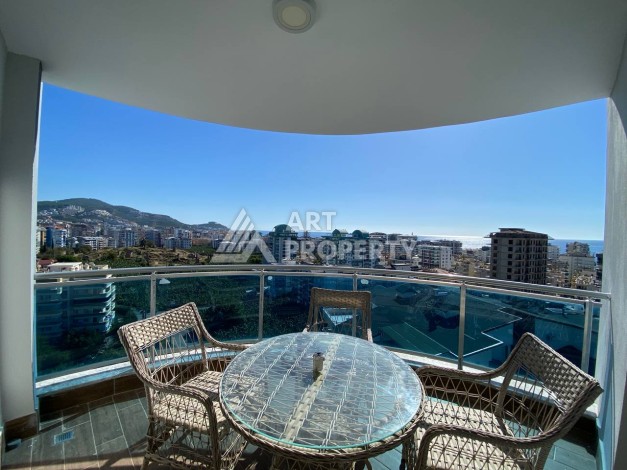 Большая квартира 1+1 с видом на море, 80 кв.м. Махмутлар, Алания - Ракурс 18