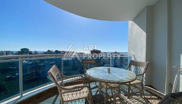 Большая квартира 1+1 с видом на море, 80 кв.м. Махмутлар, Алания - Ракурс 21