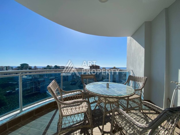 Большая квартира 1+1 с видом на море, 80 кв.м. Махмутлар, Алания - Ракурс 20