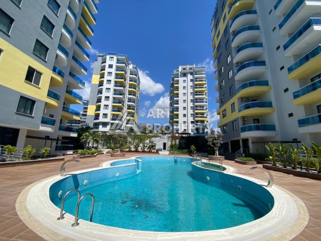 Большая квартира 1+1 с видом на море, 80 кв.м. Махмутлар, Алания - Ракурс 22