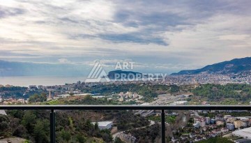 Квартира 1+1 с панорамным видом на море и горы, 53 кв.м. Кестель, Алания - Ракурс 9