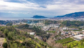 Квартира 1+1 с панорамным видом на море и горы, 53 кв.м. Кестель, Алания - Ракурс 10