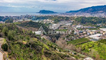 Квартира 1+1 с панорамным видом на море и горы, 53 кв.м. Кестель, Алания - Ракурс 11