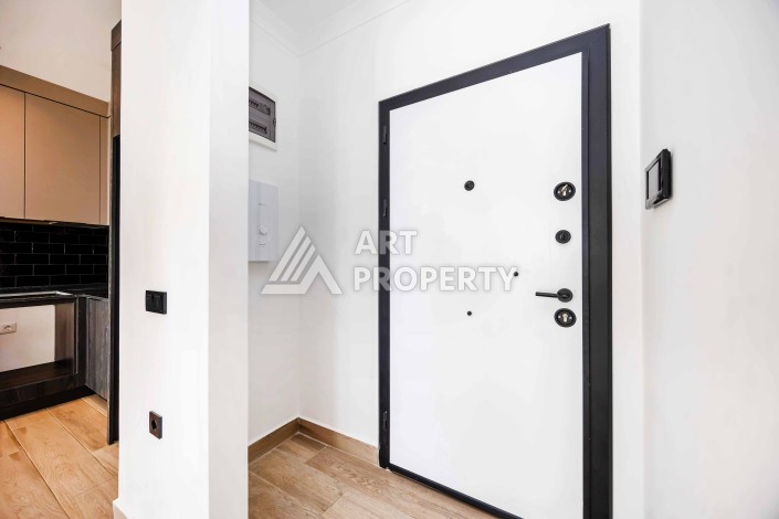 Квартира 1+1 с панорамным видом на море и горы, 53 кв.м. Кестель, Алания - Ракурс 14