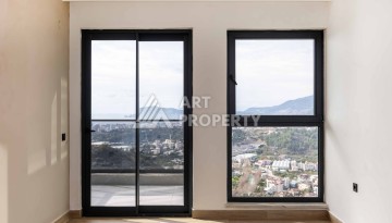 Квартира 1+1 с панорамным видом на море и горы, 53 кв.м. Кестель, Алания - Ракурс 24