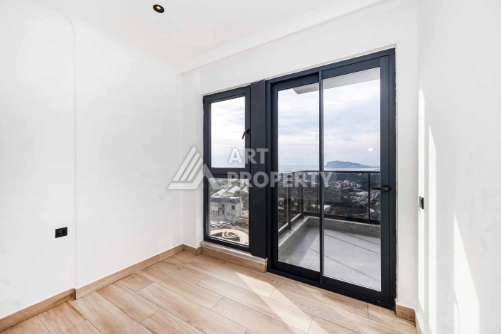 Квартира 1+1 с панорамным видом на море и горы, 53 кв.м. Кестель, Алания - Ракурс 25