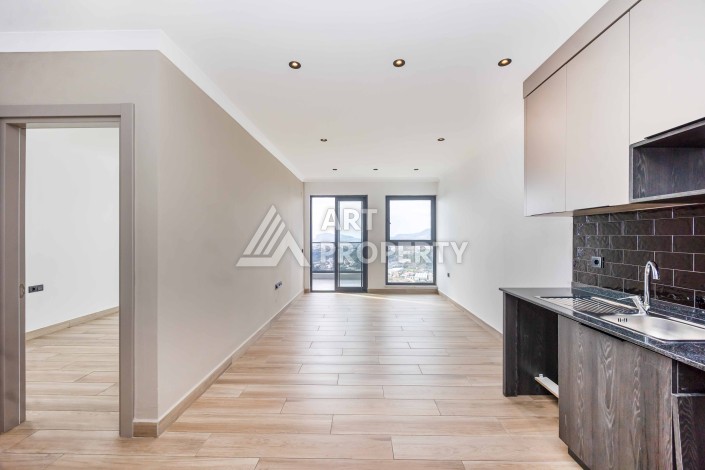 Квартира 1+1 с панорамным видом на море и горы, 53 кв.м. Кестель, Алания - Ракурс 28