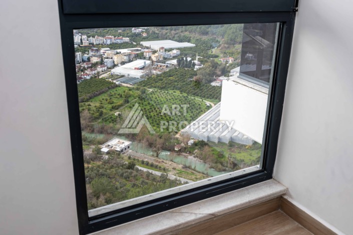 Квартира 1+1 с панорамным видом на море и горы, 53 кв.м. Кестель, Алания - Ракурс 30