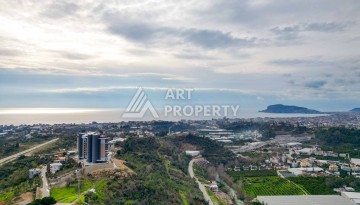 Квартира 1+1 с панорамным видом на море и горы, 53 кв.м. Кестель, Алания - Ракурс 34