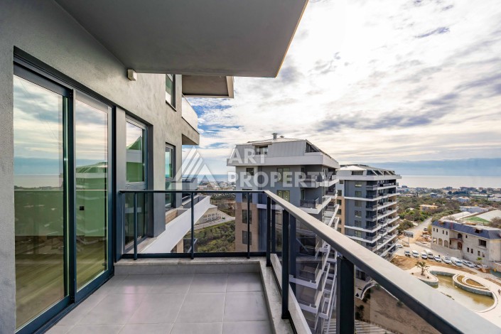 Квартира 1+1 с панорамным видом на море и горы, 53 кв.м. Кестель, Алания - Ракурс 38