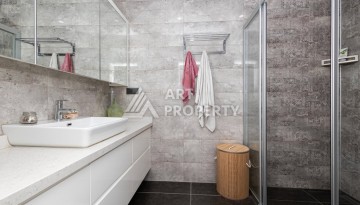 Просторная квартира 3+1 с видом на горы и море в престижном районе Кестель, Алания. - Ракурс 7