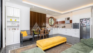 Просторная квартира 3+1 с видом на горы и море в престижном районе Кестель, Алания. - Ракурс 13