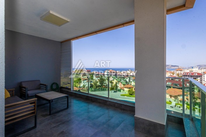 Просторная квартира 3+1 с видом на горы и море в престижном районе Кестель, Алания. - Ракурс 15