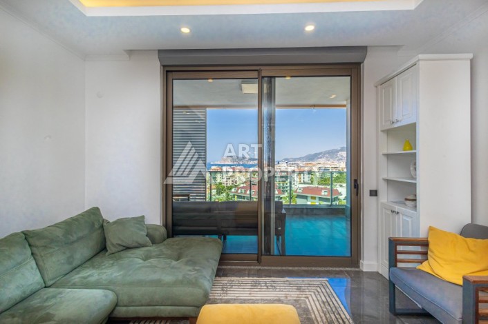 Просторная квартира 3+1 с видом на горы и море в престижном районе Кестель, Алания. - Ракурс 16