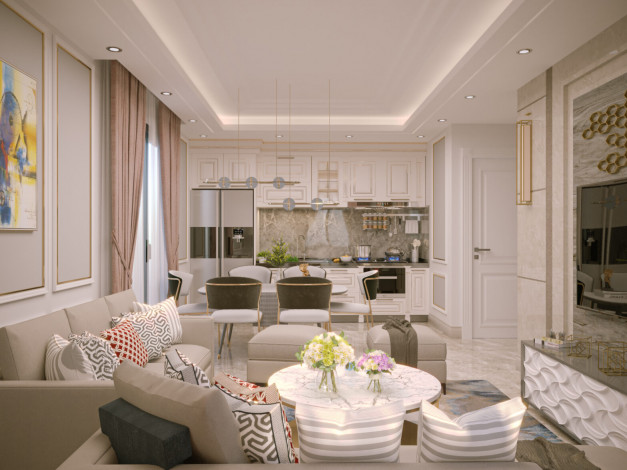 Новый строящийся комплекс с собственной инфраструктурой в элитном районе Каргыджак, 48 – 58 м2 - Ракурс 12