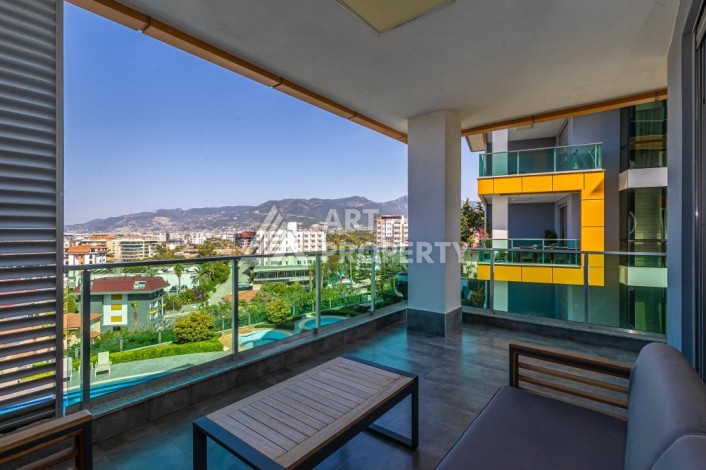 Просторная квартира 3+1 с видом на горы и море в престижном районе Кестель, Алания. - Ракурс 24