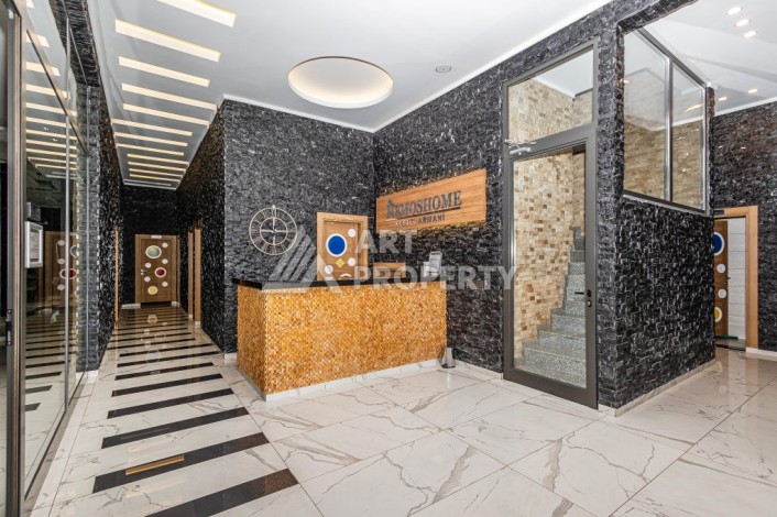 Просторная квартира 3+1 с видом на горы и море в престижном районе Кестель, Алания. - Ракурс 36