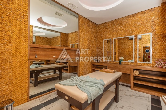 Просторная квартира 3+1 с видом на горы и море в престижном районе Кестель, Алания. - Ракурс 39