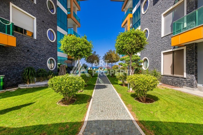 Просторная квартира 3+1 с видом на горы и море в престижном районе Кестель, Алания. - Ракурс 43