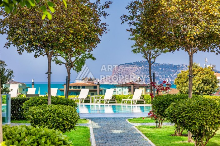 Просторная квартира 3+1 с видом на горы и море в престижном районе Кестель, Алания. - Ракурс 46