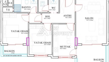 Меблированная квартира 2+1 с отдельной кухней,  отличный вариант для проживания и получения вида на жительство в Турции. - Ракурс 15