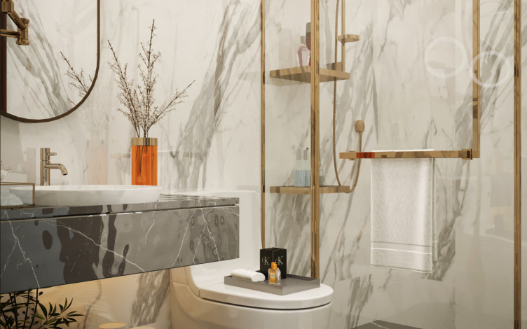 Новый комплекс на завершающем этапе строительства с собственной инфраструктурой в элитном районе Каргыджак, 124 м2 – 130 м2 - Ракурс 8