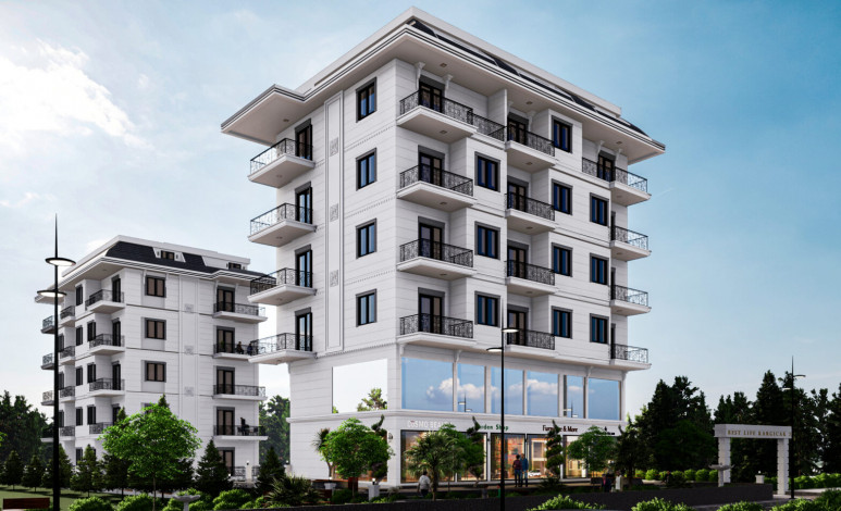 Пентхаусы в новом комлпексе на этапе строительства в районе Каргыджак, 90-180 м2 - Ракурс 14