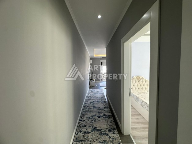 Квартира 2+1 в районе Оба — 115 м², с мебелью, вид на море и горы, подходит под ВНЖ - Ракурс 12