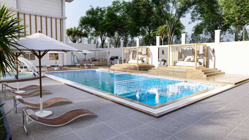 Пентхаусы в новом комлпексе на этапе строительства в районе Каргыджак, 90-180 м2 - Ракурс 22