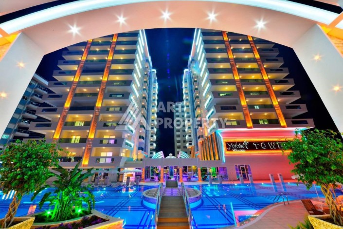 Элитная квартира 2+1 с панорамным видом на море в Махмутларе, 115 м² - Ракурс 44