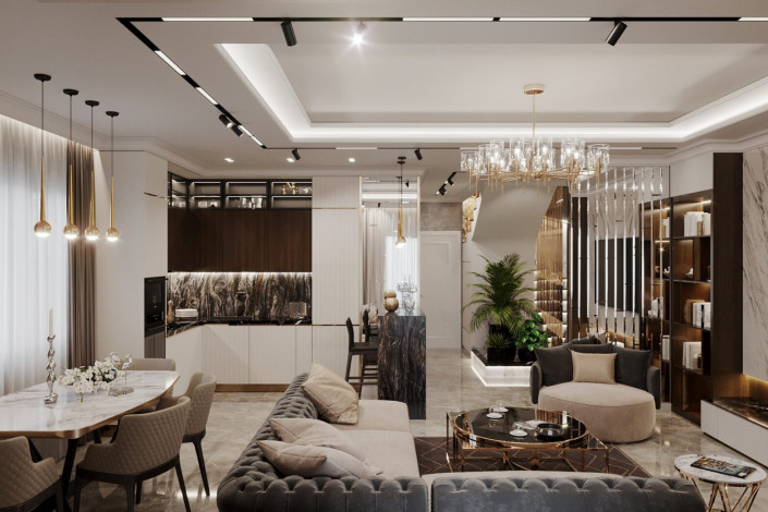 Пентхаусы в новом комлпексе на этапе строительства в районе Каргыджак, 90-180 м2 - Ракурс 32