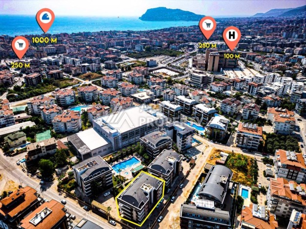 Пентхаус 4+1 в районе Оба — 260 м², подходит под ВНЖ, 1200 м до моря - Ракурс 11