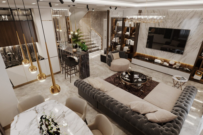 Пентхаусы в новом комлпексе на этапе строительства в районе Каргыджак, 90-180 м2 - Ракурс 34