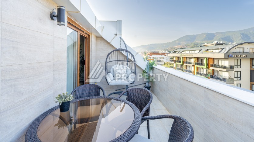 Пентхаус 4+1 в районе Оба — 260 м², подходит под ВНЖ, 1200 м до моря - Ракурс 35