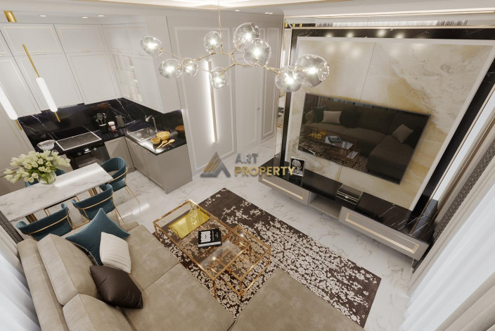 Пентхаусы в новом комлпексе на этапе строительства в районе Каргыджак, 90-180 м2 - Ракурс 39