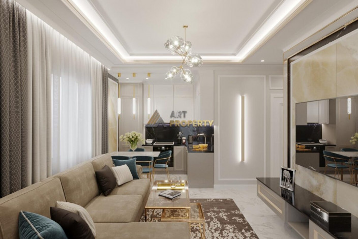 Пентхаусы в новом комлпексе на этапе строительства в районе Каргыджак, 90-180 м2 - Ракурс 40