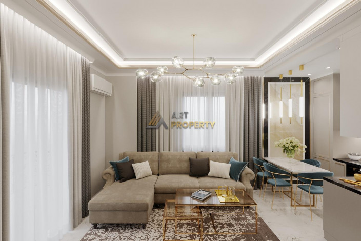 Пентхаусы в новом комлпексе на этапе строительства в районе Каргыджак, 90-180 м2 - Ракурс 42