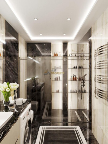 Пентхаусы в новом комлпексе на этапе строительства в районе Каргыджак, 90-180 м2 - Ракурс 45