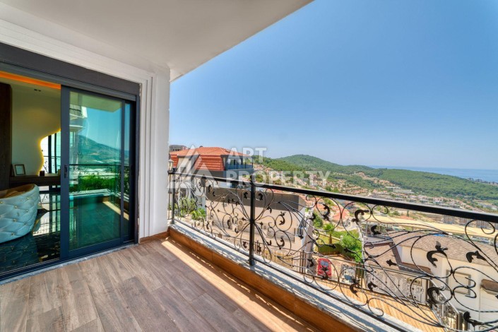 Современная вилла 5+1 с панорамным видом на море и гражданством Турции в Каргыджаке - Ракурс 2