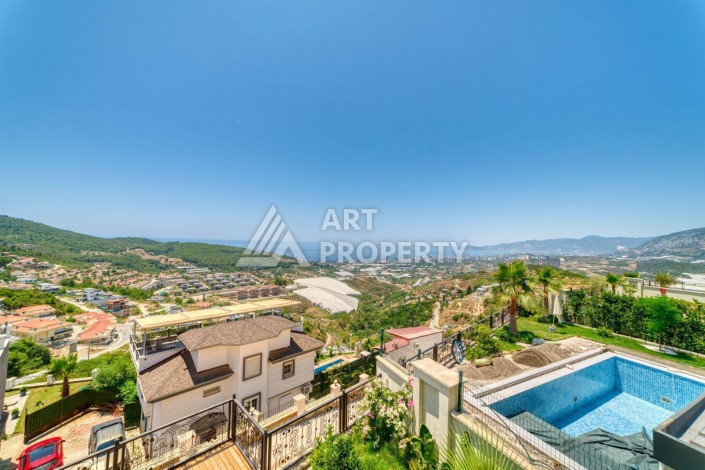 Современная вилла 5+1 с панорамным видом на море и гражданством Турции в Каргыджаке - Ракурс 3